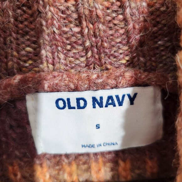 Old Navy Chunky Turtleneck Sweater Small Wool blend - Picture 2 of 8